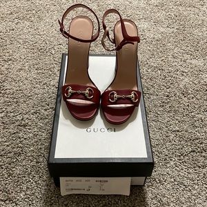 Gucci Red Leather Heels